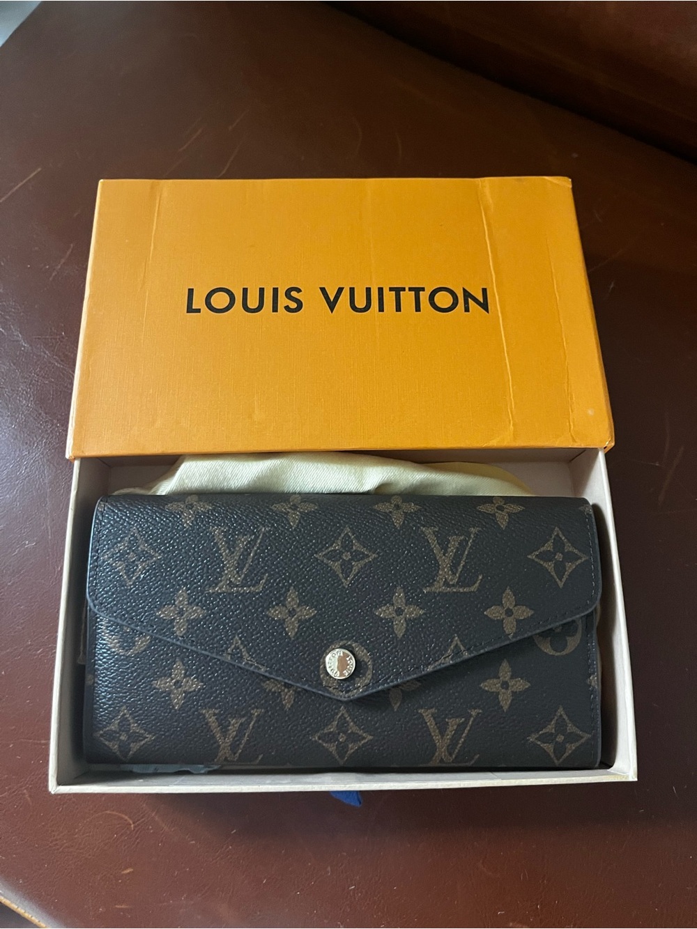 Louis Vuitton Monogram Envelope Wallet - Brown Monogram on Dark Brown